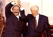 Лукашенко и Ельцин 10 лет назад